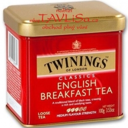 čaj černý English Breakfast 100g Plech Twinings