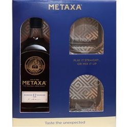 Metaxa 12* 40% 0,7l 2x sklenička