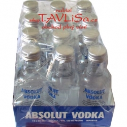 vodka Absolut Clear 40% 50ml x12 miniatur