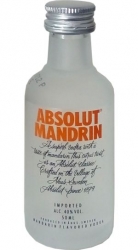 Vodka Absolut Mandrin 40% 50ml miniatura etik2