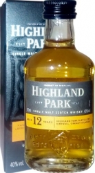 Whisky Highland Park 12Y 40% 50ml mini krabička
