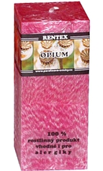 svíčka kvádr Opium palmová 180g Rentex