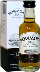 Whisky Bowmore 12 Years 40% 50ml miniatura etik2 K
