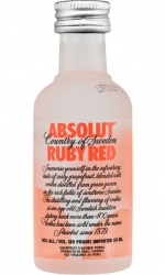 Vodka Absolut Ruby Red 40% 50ml miniatura etik2
