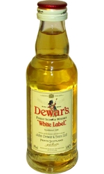 whisky Dewars 40% 50ml White Label miniatura