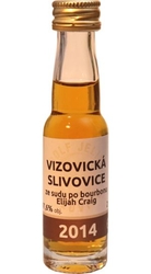 Slivovice Vizovická 2014 sud 47,6% 20ml miniatura