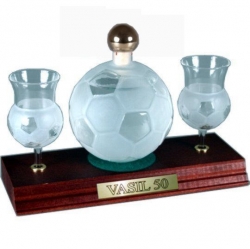 sklo Fotbalový míč 0,35l pohárky, jméno VASIL 50
