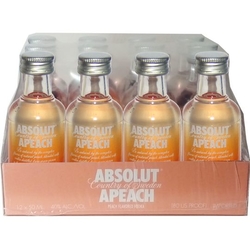 Vodka Absolut Apeach 40% 50ml x12 miniatur