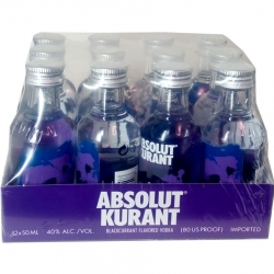 Vodka Absolut Kurant 40% 50ml x12 miniatura etik2