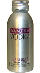 vodka CranRaz 40% 50ml Danzka miniatura