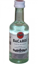 Rum Bacardi Carta Blanca 40% 50ml obr2 miniatura