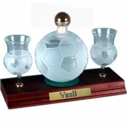 sklo Fotbalový míč 0,35l pohárky, jméno Vasil
