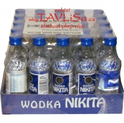 vodka Nikita clear 37,5% 40ml x25 Bauer miniatura