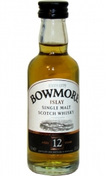 Whisky Bowmore 12 Years 40% 50ml etik2 miniatura