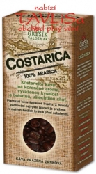 Káva Costarica 100g pražená zrnková Grešík