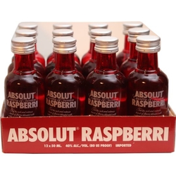Vodka Absolut Raspberri 40% 50ml x12 mini