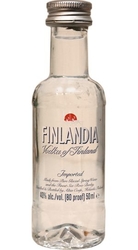 Vodka Finlandia Clear 40% 50ml miniatura etik2