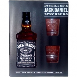 Whisky Jack Daniels 40% 0,7l +2x sklo box etik3