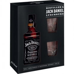 Whisky Jack Daniels 40% 0,7l +2x sklo Tennes etik3