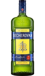Becherovka 38% 1l Jan Becher etik2