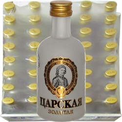 Vodka Carskaja Zolotaja 40% 50ml x40 miniatura