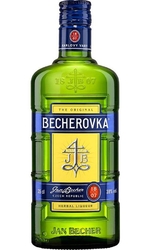 Becherovka 38% 0,35l Jan Becher etik2