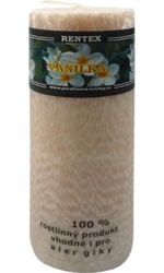 svíčka váleček Vanilka palmová 190g Rentex