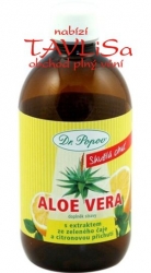 Aloe Vera se zeleným čajem a citrónem 500ml Popov