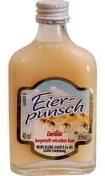 Eier-likor Punsch Rum 16% 40ml miniatura