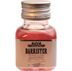 Gin Pink Barrister 40% 50ml miniatura etik2