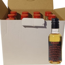Lihovina R orange karibský 35% 50ml x12 miniatur