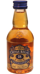 Whisky Chivas Regal 18y 40% 50ml miniatura