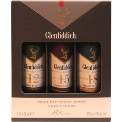 Whisky Glenfiddich Single Malt 50ml x3 ks Sada č.1
