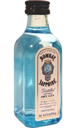 Gin Bombay Sapphire 47% 50ml miniatura etik2