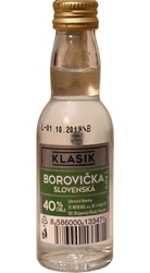 Borovička Slovenská 40% 40ml Nicolaus mini etik2