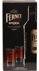 Fernet Stock 40% 0,5l 2x sklenička štamprle
