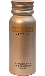 vodka Citrus 40% 50ml Danzka miniatura etik2