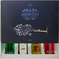 Absinth collection 4 miniatury + lžička Sada č.1