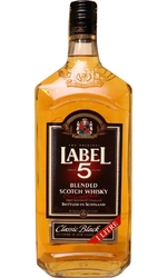 Whisky Label 5 40% 1l etik2