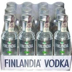 vodka Finlandia Lime 40% 50ml x12 miniatur