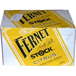 Fernet Stock citrus 30% 0,2l x14 Božkov etik2