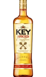 Rum KEY Rum Spiced Gold 37,5% 1l etik2