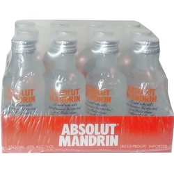 Vodka Absolut Mandrin 40% 50ml x12 miniatur