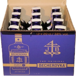 Becherovka 38% 0,2l x12 Jan Becher placatice