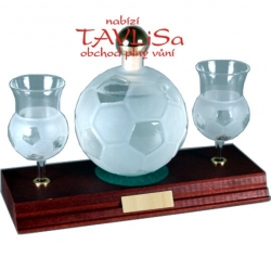 sklo Fotbalový míč 0,35l pohárky, jméno Barbora