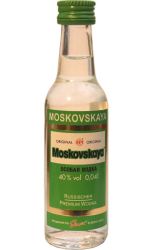 vodka Moskovskaya 40% 40ml miniatura