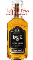 Whisky Label 5 40% 0,7l Sklenička