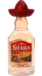 Tequila Sierra blanco 38% 50ml miniatura