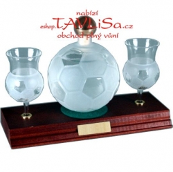 sklo Fotbalový míč 0,35l pohárky, jméno Pankrác