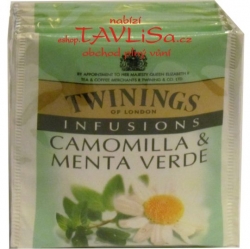čaj přebal Twinings IT Camomilla a Menta Verde 5ks